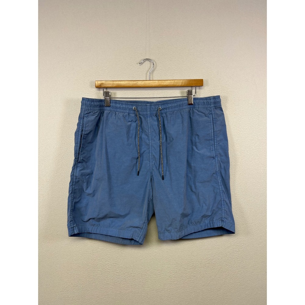 Bonobos Casual Summer Beach Mens 35 Blue Drawstring Elastic Waist Shorts